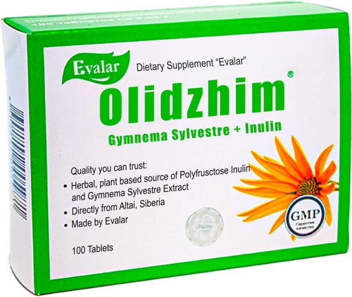 [BRSRMZD7OB6A43Y2] Evalar Gymnema Sylvestre Inulin Olidzhim Herb 100 Tabs Altai Sibéria