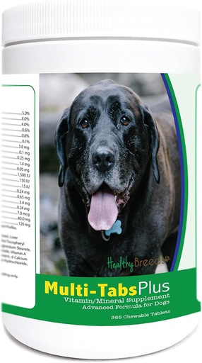 [BRSWG2YTBUAWKD3L] Healthy Breeds Mastador Multi-Tabs Plus Chewable Tablets 365 Count