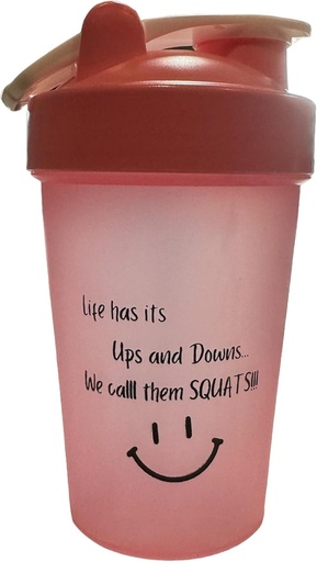 [BRSRAZL3AENRGYLJ] Protein Shaker Bottle, ShakeELITE - 13oz BPA-Free Blender with Secure Leak-Proof Lid & Mixing Ball - Perfect for Gym, Fitness, and On-the-Go Nutrition