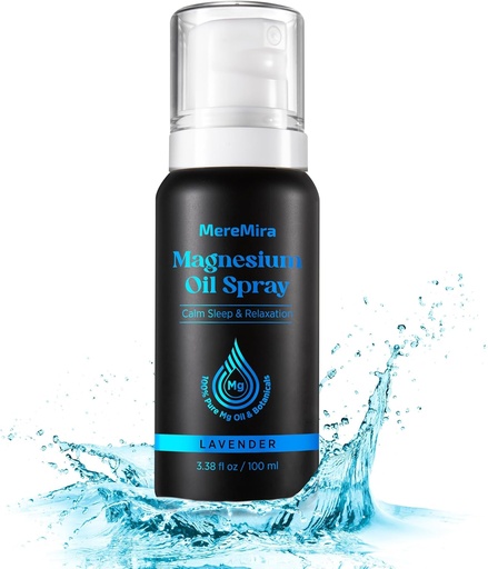 [BRSRAFAEDEHWC3L4] Magnesium Oil Spray for Body & Feet: Topical Magnesium Chloride with Natural Lavender Oil