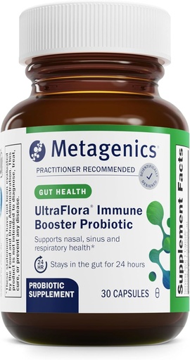 [BRSWIATROZ6G2FTI] Metagenics UltraFlora Immune Booster Probiotic - Shelf-Stable Probiotic for Daily Immune Support* - Stöder hälsosam Nasal, Sinus & Respiratory Function* - 30 Count