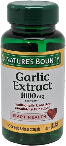[BRSWIZQDBR7BMDLK] Nature's Bounty Garlic 1000 mg Softgels 100 ea