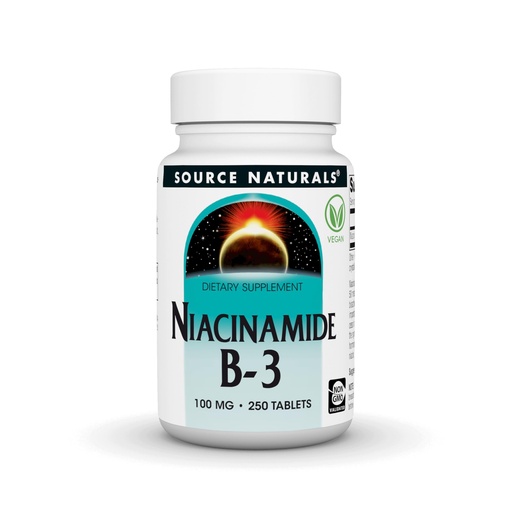 [BRSWIYT3OMAGGEDY] Source Naturals Niacinamide B-3, Dietary Supplement - 100 mg- 250 Tablets