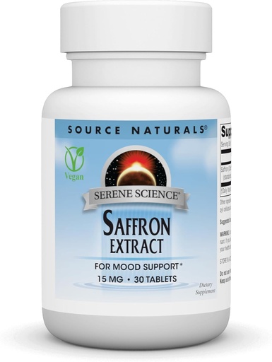 [BRSWGBARCNYBOG3G] Source Naturals Serene Science Saffron Extract, for Mood Support* - 30 Tablets