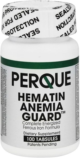 [BRSWIYACCMMWI332] Страж анемии Perque Hematin, 100 Count