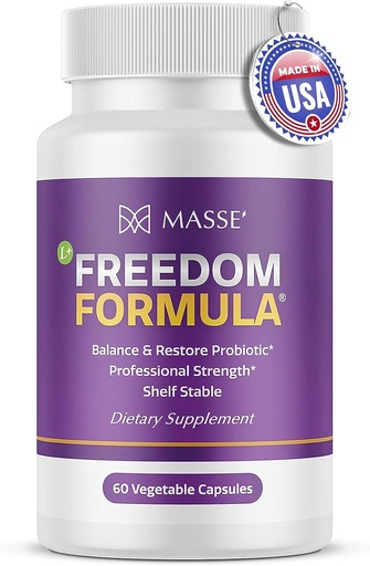 [BRSRM2YBCAAQ2YLK] Candida Freedom Massey Medicina Colon Cleanse tablete - Obrta Prebavna za živo življenje - Gut Health Probiotic Complex - 60 kapsul