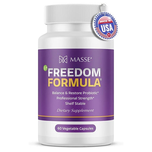 [BRSRM2YBCAAQ2YLK] Candida Freedom Massey Medicinals Colon Cleanse Pills - Crafted Digestive for Vibrant Living - Gut Health Probiotic Complex - 60 Capsules