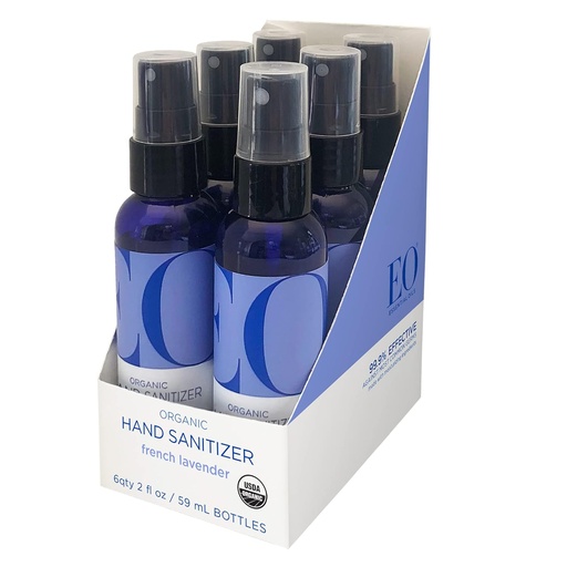 [BRSWIYYYOF5B42TK] EO Organic Hand Sanitizer Spray: French Lavender, 2 Ounce, 6 Count
