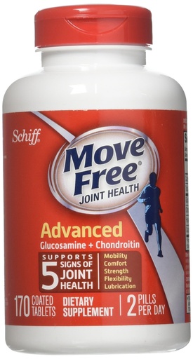 [BRSWIGA6CQFGEHDG] Schiff Move Free Joint Health Dietary Supplement, Advanced Glucosamine Chondroitin 170 Tablets