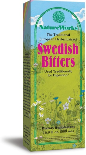 [BRSWIYTYO4HG2ETG] Nature's Way NatureWorks Swedish Bitters, Traditional European Herbal Extract Used for Digestion, 16.9 Fluid Ounce