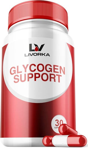 [BRSROCDQCICBOCDV] 1 Pack - Glycogen Support, Glycogen Control Advanced Formel, Glycogen Capsules, Glycogen Fix med kraftfulla ingredienser, 30 kapslar per flaska i 30 dagar