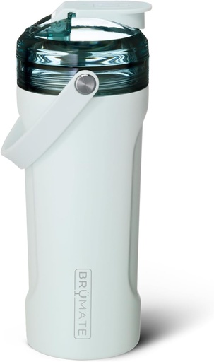 [BRSROBI2AF6AM3DO] BrüMate MultiShaker Blender Shaker pullo 100% Vuodonkestävä Eristetty ruostumaton teräs Täydellinen Shaker Cup, Proteiini Shaker pullo, ja Pre workout pullo kuntosalille 26oz (Sininen Agave)