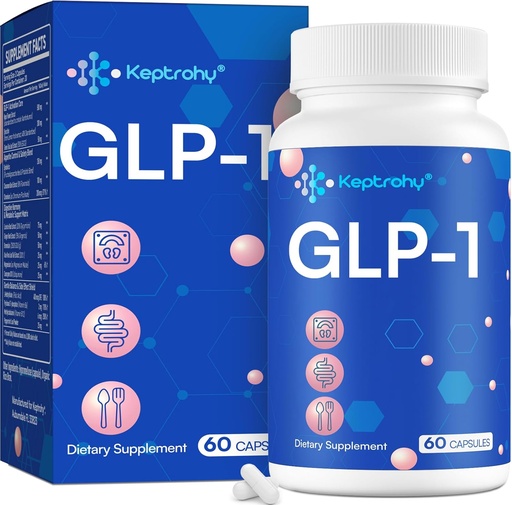 [BRSRAEITAQCAEELG] Suporte de GLP-1 (GLP-1) Suplemento Natural de GLP 1 para Homens e Mulheres, Nível de GLP-1 de Suporte Naturalmente, Leve antes da refeição, Núcleo de Suporte de GLP com Sinbióticos, Extrato de lúpulo, Boost diário de GLP1 - 1 garrafa