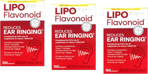 [BRSWKZI4DEEGKE3A] Lipo-Flavonoid Plus Dietary Supplement, For Ear Health 100 ea Pack of 3