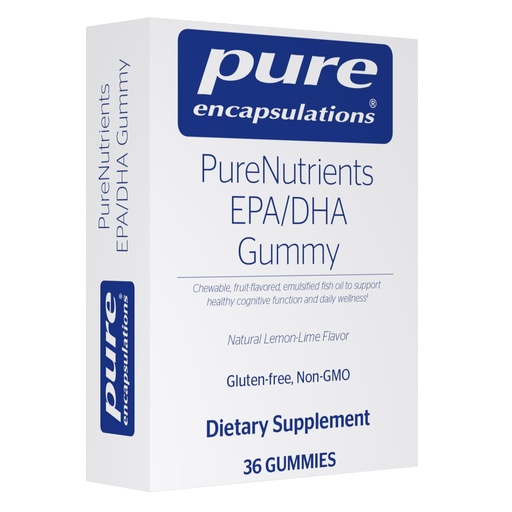 [BRSWGBIOCIMA4FY7] Pure Encapsulations PureNutrients EPA/DHA Gummy | Gummy Soft Chew to Support Healthy Cognitive Function and Daily Wellness | 36 Gummies | Natural Lemon-Lime Flavor