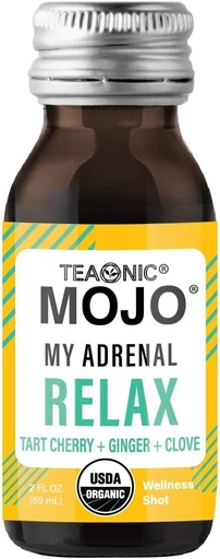 [BRSROY34CAPBUGQ4] TEAONIC Adrenal and Immune Support Wellness Shots Combo, Pack of 24 Wellness Shots - My Adrenal Mojo and My Immunity Mojo