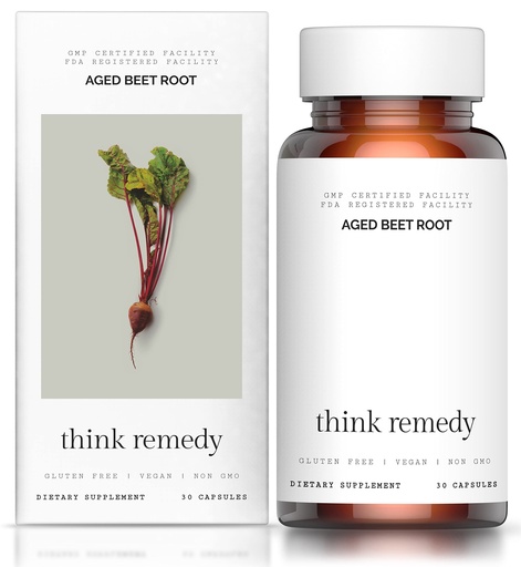 [BRSWGZAZCVYQMEQY] Aged Beet Root Capsules - Beet Pills for Stamina - Organic Beet Root Powder - Nitric Oxide Supplement - Nitrate No Sugar - 30 Capsules - Beet Root Supplement - Super