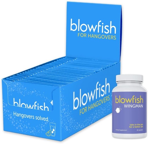 [BRSROAAPOQARSYLU] Blowfish Complete Recovery System: Gelişmiş Kurtarma için Sabah Yardımı – 25 Single Dose En Geliştirme ve 30 Pills Dahil