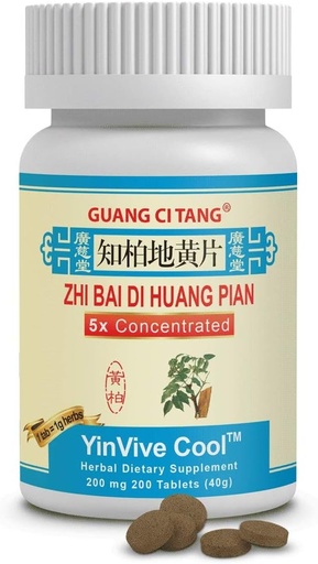 [BRSWIG33B4DGCG3U] Zhi Bai Di Huang Pian - YinVive Cool - 200 mg 200 Tablets