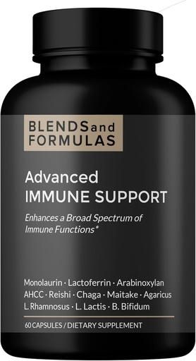 [BRSW2GAZOYIBMELD] Immune Support (with Monolaurin, Lactoferrin, Mushrooms and Probiotics)