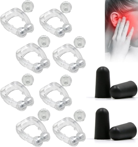 [BRSRAYI5AV7B4E3D] Acupeace Tinnitus Relief Device, Auricalm Tinnitus Relief Device, Tinnitus Relief for Ringing Ears, Tinnitus Ear Cuff Set Stop Ear Ringing (4Pairs)