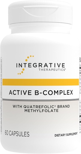 [BRSWIEIPA54QAGQZ] Integrative Therapeutics Active B-Complex - Cellular Energy & Heart Health Støtte med vitaminer B2, B6 & B12 * - Støtter nerve- og immunsystem* - Dairy-free & Glutenfri - 60 Kapsler