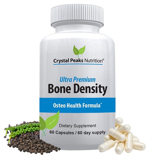 [BRSWYHAPBECB6F34] Ultra Premium Bone Formula - Calcium Carbonate w/Vitamin K2 & D3 - Calcium Supplements for Bones - Promotes Bone Strength so You can Stay Active - 60 Capsules, 60-Day Supply