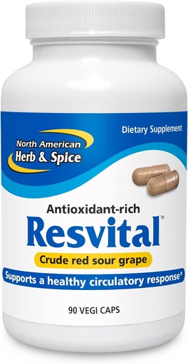 [BRSWIYQPPMBB6CDK] North American Herb and Spice, Resvital Capsules, 90-Count