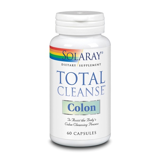 [BRSWIZT2BQFQK3TM] SOLARAY Total Cleanse Colon Dietary Supplement – Herbal Blend with Magnesium & Botanical Ingredients – 60 Capsules