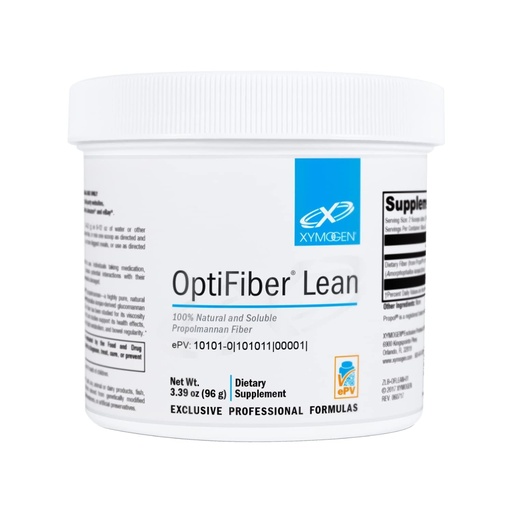 [BRSRMGQTDJYRSYDD] XYMOGEN OptiFiber Lean - Daily Fiber Powder Supplement for Digestive Health & Regularity Support - Soluble Propolmannan Fiber - Vegetarian, Non-GMO & Gluten-Free - 3.39 oz
