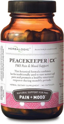 [BRSWGYAFCEFQYD3H] Herbalogic - Peacekeeper CX Herb Capsules - Reduces PMS Related Mood Swings - Reduces Cramps & Pain Associated with Monthly Periods - Contains Turmeric & Corydalis - 90 Cap Count