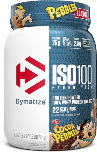 [BRSWYZ34BABAO3TK] ISO100 Hydrolyzed 100 Whey Protein Isolate Cocoa Pebbles (1.4 Lbs. / 20 Servings)