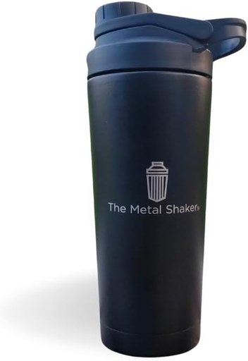 [BRSRAFQTBUBBSEL3] 24 Ounce Stainless Steel Protein Shaker Bottle