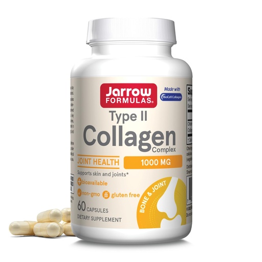 [BRSWIYD4CYOACYDI] Jarrow Formulas® Type II Collagen Complex 1000 mg Supplements, Supports Skin and Joint Health, 60 Capsules, 30 Day Supply