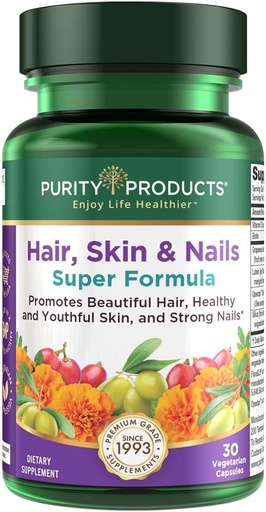 [BRSWIHQQBMNWYALY] Purity Products - Hair, Skin and Nails Super Formula,30 Capsules