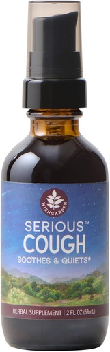 [BRSWIFIDOEBBAGQV] WishGarden Herbs - Serious Cough, Organic Herbal Cough Suppressant Supplement, Soothes and Calms Common Throat and Bronchial Irritation (2 Ounce Pump)