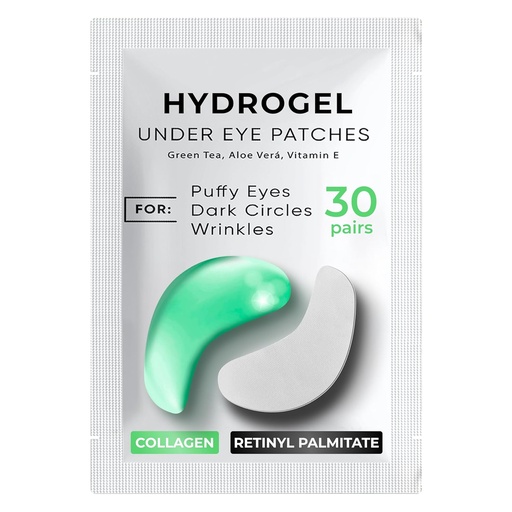 [BRSROFATBUMAAFY7] Under Eye Patches for Dark Circles, Puffiness 30 PAIRS - Dark Circles Under Eye Treatment - Under Eye Mask Gel - Under Eye Gel Patches for Puffy Eyes - Green Tea, Collagen Eye Patches - Under Eye Pads