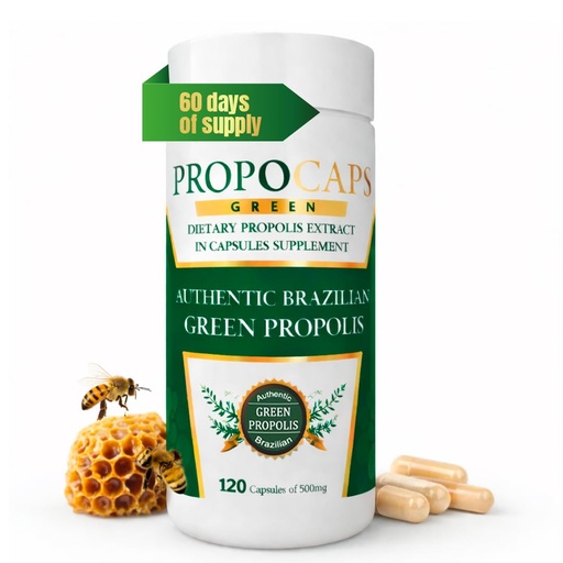 [BRSRAYIDOQIAKF3O] Beelife Green Propolis Capsules- 100% Brazilian Green Propolis - Immune Support & Antioxidant Booster- Certified ISO 22000, Kosher -Bee Propolis supplements capsules- Propolis Extract (60 Days Supply)