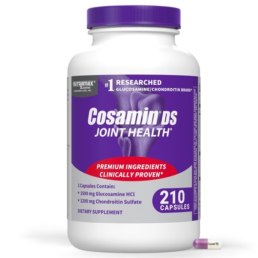 [BRSWIYTZOZ5GGFQV] Nutramax Laboratories Cosamin® DS Joint Health Supplement with Glucosamine & Chondroitin for Adult Men & Women, Joint Supplement, 210 Capsules