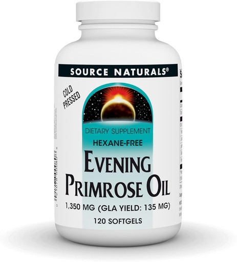[BRSWIYT3OMAGCGYZ] Source Naturals Evening Primrose Oil, Hexane Free, Cold-Pressed* - 1350mg, 120 Softgels
