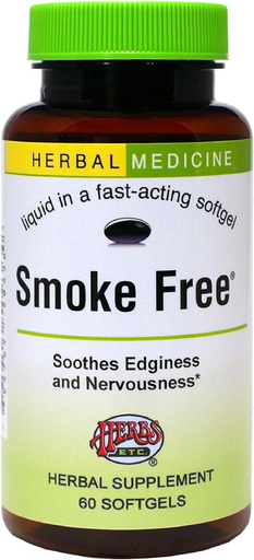 [BRSWIYYMAAJRUHA3] Urter, Etc. Smoke Free - Support When Quiting - Sund Respiratory System Support - Aids against Edginess & Ubehagelige holdninger - 60 Softgels (60 Servere)
