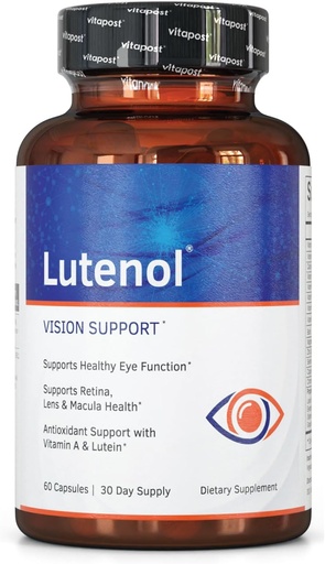 [BRSWGGIZCF7QOCYY] | Natural Vision Support Supplement with Eye Vitamins, Lutein & Zeaxanthin, Vitamin A & Zinc to Support Retina, Lens & Macula Health. 60 Capsules
