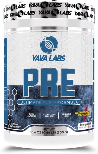 [BRSRMC32BEDRUEQ3] Yava Labs PRE Workout Ultimate Pump Formula (Energy Drink)