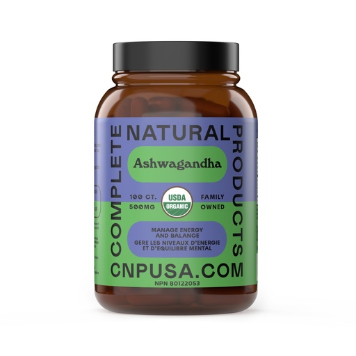 [BRSROGA2AQFWCFDA] Organic Ashwagandha Capsules - 100 Capsules 500mg Pure Organic Ashwagandha Supplement for Calming Support