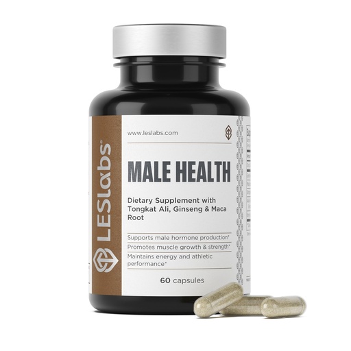 [BRSWIHQAOQFB2ADM] LES Labs Male Health – Enhance Hormone Production, Strength & Vitality, Drive & Endurance – Tongkat Ali, Ginseng, Maca & Boron – Non-GMO Supplement – 60 Capsules