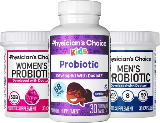 [BRSRAGD2BAMGKDY4] Probiotic Family Bundle - Womens Probo(30ct) + Kids Probo(30ct) + Mens Probo(30ct)