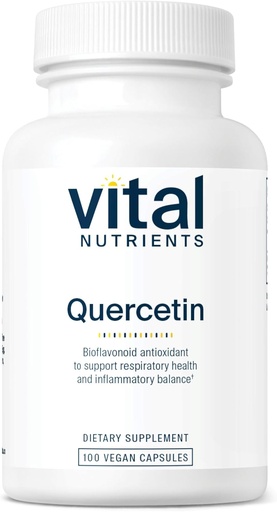 [BRSWIYQFBUMGMC3K] Nutrientes Vitales Quercetina ← Vegan Quercetina Suplemento con Bioflavonoides para el Sinus, Respiratorio, Corazón, &amp; Función Inmune Apoyo Silencio Gluten, Dairy, Soy Gratis TEN 500mg ANTE 100 Capsules
