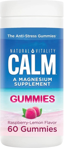 [BRSROZ32PNYQGGTD] jogi Calm Gummies, Magnesium Supplement, Raspberry-Lemon Flavor,Convenient, Delicious Gummies: Natural Vitality Calm Gummies for Adults Have Great-Tasting Raspberry-Lemon Flavor 60 Gummies