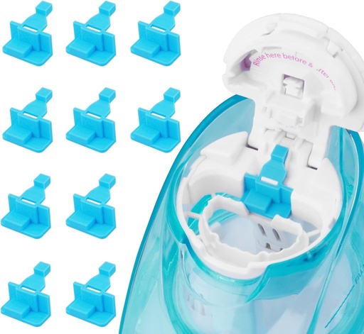 [BRSRMZD4PMJWCCA6] Silicone Saltwater Pods Refills Accessories Compatible with Navage Nasal Care - Save Saltwater Pods for Easy Operation (10 Pack-Blue)