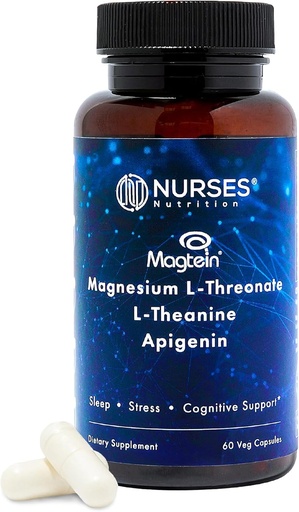 [BRSRMZA6CMBQAF3Z] Klinicznie badane - Premium Wysoka Absorpcja Magnezu Sleep Supplement - Magnezu L- Threonian L- Theanine Apigenin - Sleep & Stress Support - Trzecia strona Tested - Made in USA - Gluten Free
